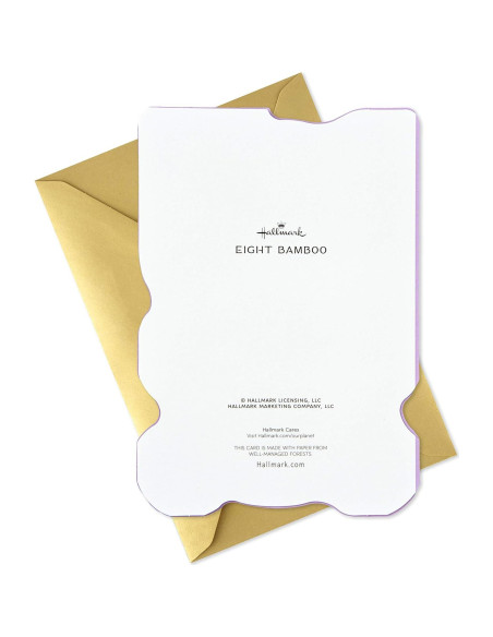 Tarjeta de Felicitación Hallmark Ocho Bambú 100 Días Bebé Niña