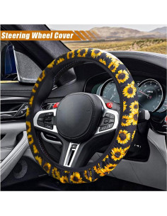 Juego de Accesorios para Automóvil SMILFUY Girasol 4 Piezas 2