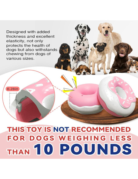 Juguete Squeaky para Perros TLKNG Donut Grande 21x15cm