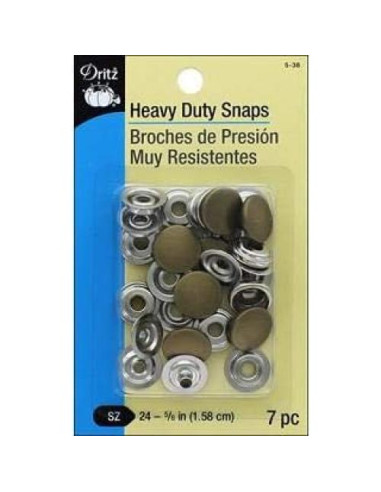 Broches de Alta Resistencia Dritz 1.59 cm Latón Antiguo - 7 Pzas