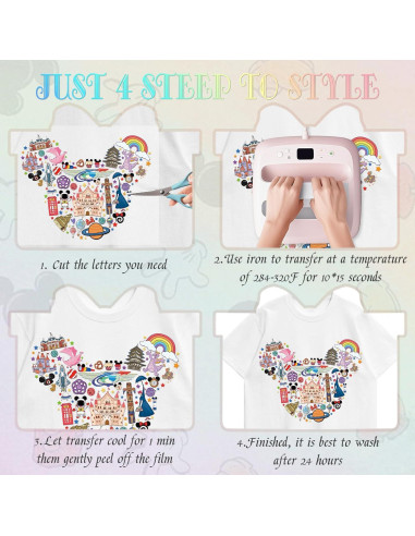 Transferencias de Calor RiVolTa Alfabeto Ratón 12 Piezas