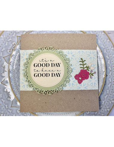 Carpeta de Embossing 3D Sizzix Flores Geométricas 15.9x10.8cm