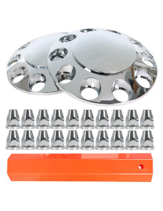 Kit de Cubiertas Cromadas para Ruedas de Camiones Semi GENRICS