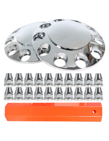 Kit de Cubiertas Cromadas para Ruedas de Camiones Semi GENRICS