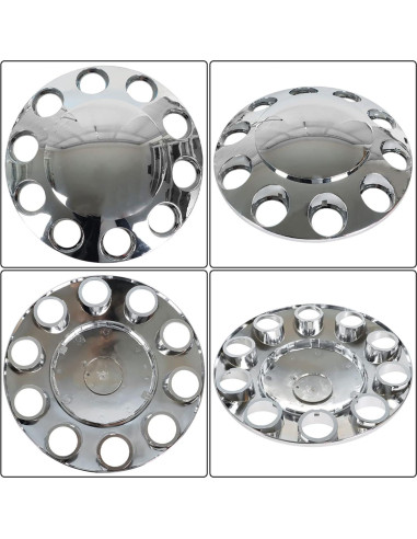 Kit de Cubiertas Cromadas para Ruedas de Camiones Semi GENRICS