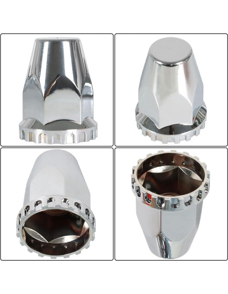 Kit de Cubiertas Cromadas para Ruedas de Camiones Semi GENRICS