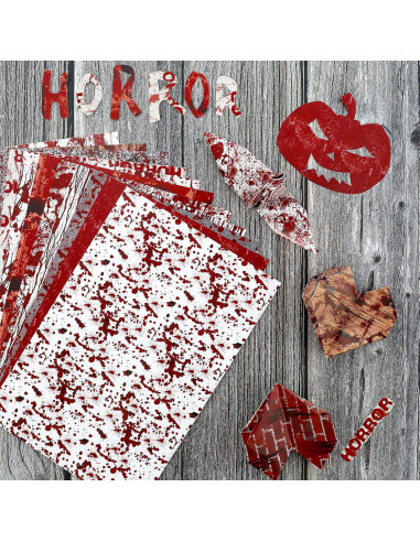 Set de Papel de Patrón de Halloween Whaline 60 Hojas A5