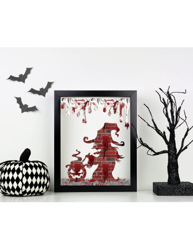 Set de Papel de Patrón de Halloween Whaline 60 Hojas A5