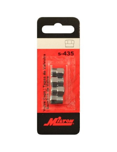Tapa de Válvula Hexagonal Milton S-435 - Paquete de 4 Unidades