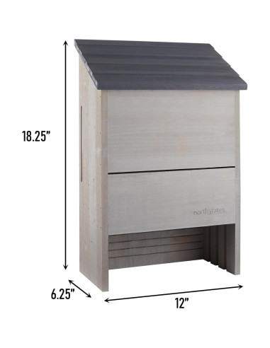 Casa de Murciélagos Grande North States 300 Murciélagos Gris