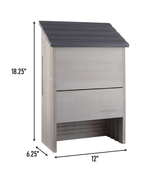 Casa de Murciélagos Grande North States 300 Murciélagos Gris