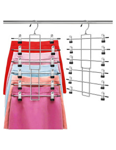 Perchas para Pantalones Lumigens - Organizador de Armario 6 Niveles
