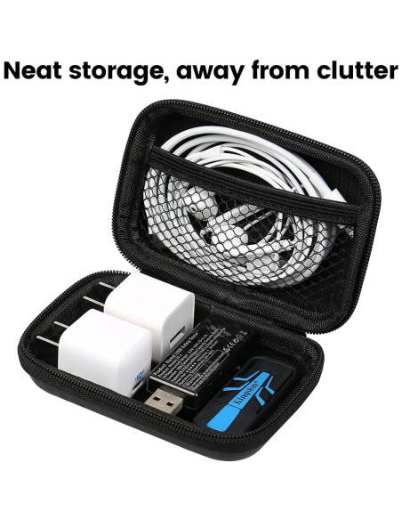 Funda de transporte RISETECH para auriculares y accesorios