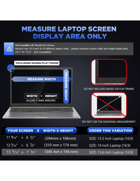 Filtro de Privacidad Magicmoon 15.6" Antirreflejo para Portátil Filtro de Privacidad Magicmoon 15.6" Antirreflejo para Portátil