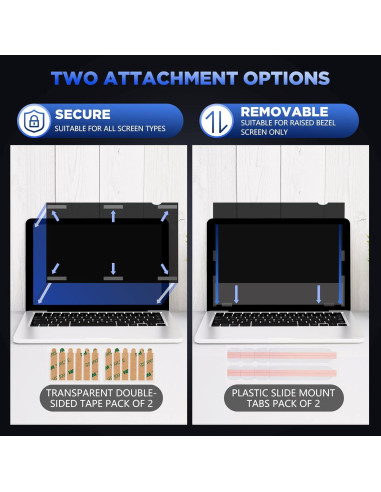 Filtro de Privacidad Magicmoon 15.6" Antirreflejo para Portátil