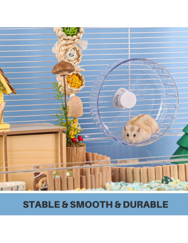 Rueda de Hámster Silenciosa BUCATSTATE 14 cm para Ejercicio