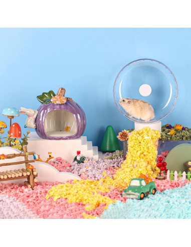 Rueda de Hámster Silenciosa BUCATSTATE 14 cm para Ejercicio