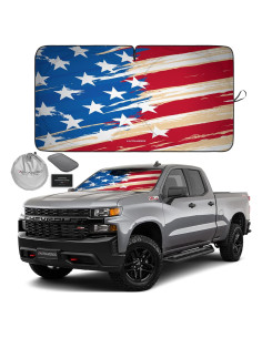 Sombra de Parabrisas Autoamerics Grande Bandera EE. UU. 162.5x85cm