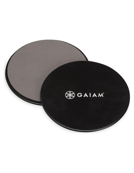 Discos Deslizantes Gaiam Core - Ejercicio Doble Cara para Alfombra y Piso Duro