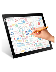 Caja de Luz LED A4 RTjoy 23x30 cm Ajustable USB para Dibujo