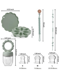 Molde de Popsicle de Silicona Genérico para Bebés - Verde 2
