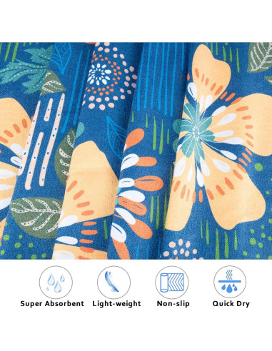 Toalla de Yoga Estrella Colorida 178x66cm Antideslizante