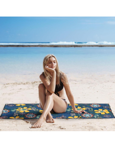 Toalla de Yoga Estrella Colorida 178x66cm Antideslizante