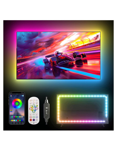 Tira LED RGB para TV 43-55" DTQJ 4m Control APP