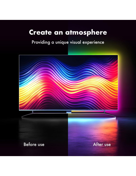 Tira LED RGB para TV 43-55" DTQJ 4m Control APP