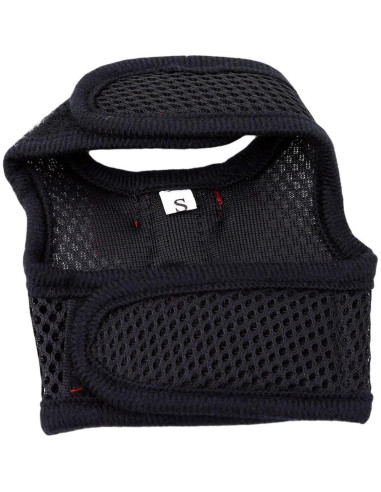 Arnés Ajustable para Conejo Wontee - Malla Suave, Negro, S
