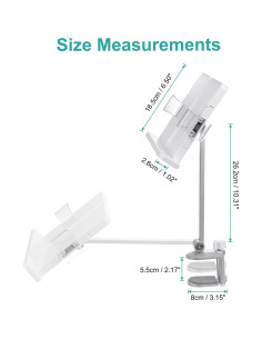 Soporte de Libro PATIKIL Ajustable con Brazo Rotatorio 360 2
