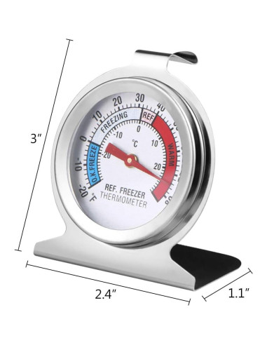 Termómetro de Refrigerador JOLLYSTYLE 3PCS Acero Inoxidable