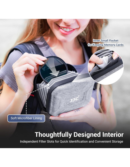 Funda de Filtro Duro JJC FP-K4-U3 para 4 Filtros 95mm Funda de Filtro Duro JJC FP-K4-U3 para 4 Filtros 95mm