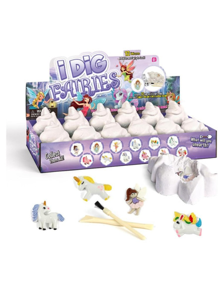 Kit de Excavación de Hadas y Unicornios Liberty Imports - 12 Paquetes