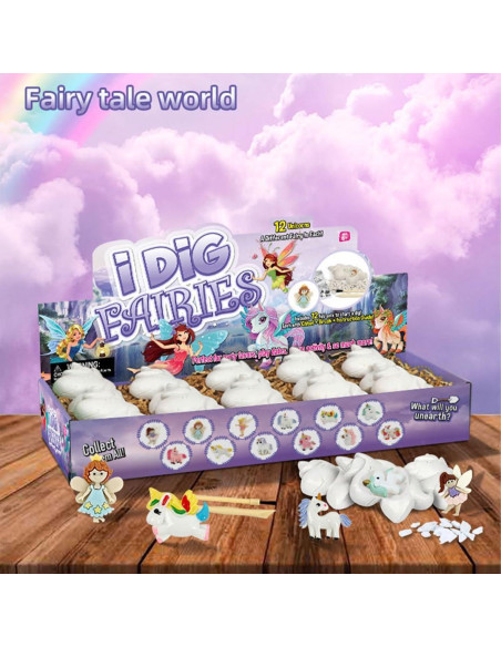 Kit de Excavación de Hadas y Unicornios Liberty Imports - 12 Paquetes