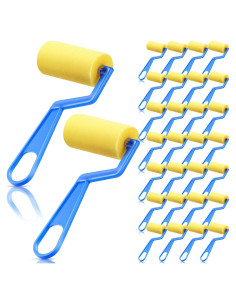 Rodillos de Pintura de Espuma Tenceur 30 Piezas 7 cm