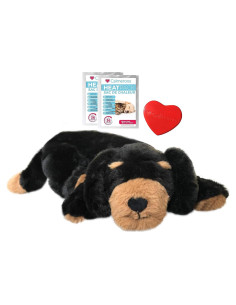 Juguete Calmeroos para Cachorros - Alivio de Ansiedad Negro y Marrón