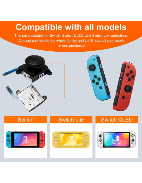 Kit de Reemplazo Joystick Analógico HLRAO para Nintendo Switch