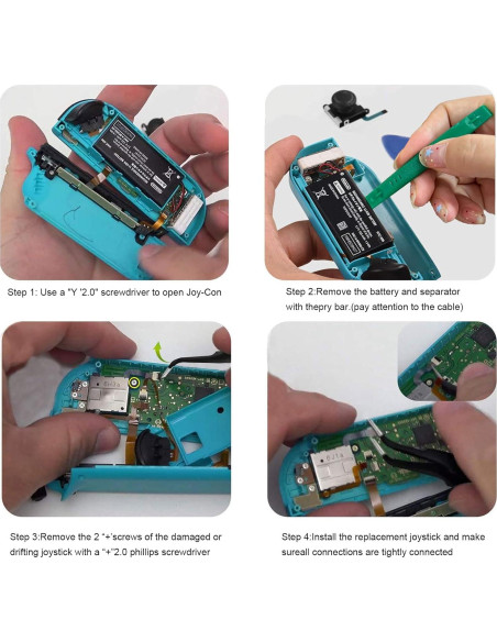 Kit de Reemplazo Joystick Analógico HLRAO para Nintendo Switch
