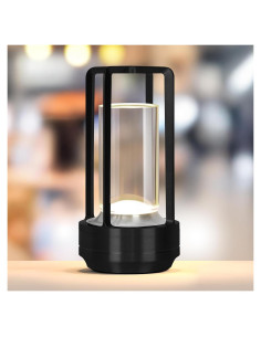 Lámpara de Mesa LED Inalámbrica Baishezhuan A-1 Negra