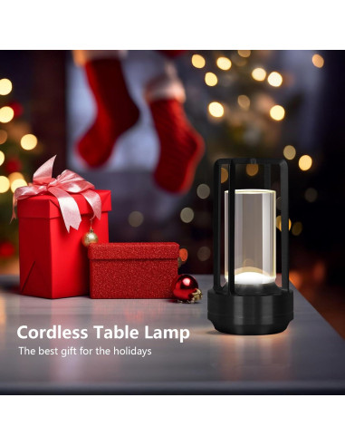 Lámpara de Mesa LED Inalámbrica Baishezhuan A-1 Negra