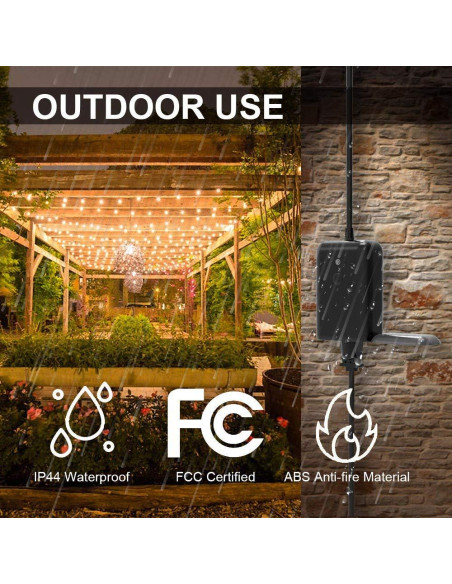 Regulador de Luz Exterior SUNTHIN WiFi 350W IP44 Control Voz Regulador de Luz Exterior SUNTHIN WiFi 350W IP44 Control Voz