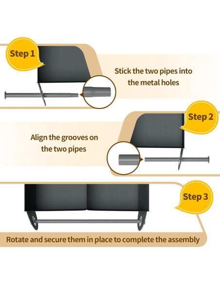 Organizador Colgante de Closet YOUDENOVA 4 Estantes Gris Oscuro