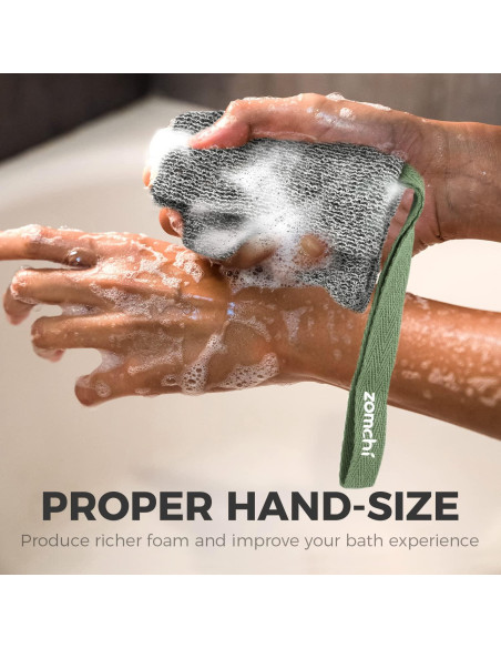 Bolsas de Jabón Exfoliantes ZOMCHI 2 Piezas para Ducha