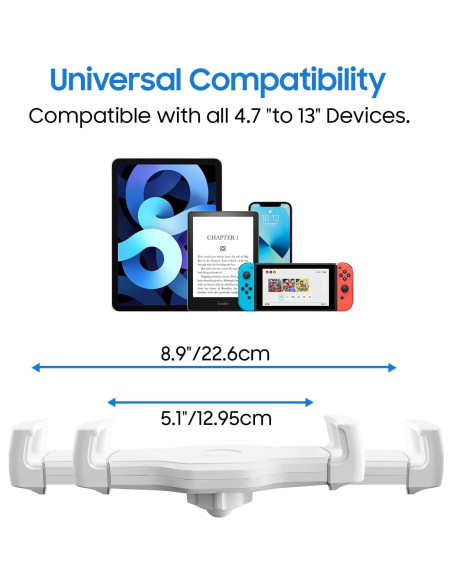 Soporte de Almohada Debtrop para Tablet y Snacks - Negro