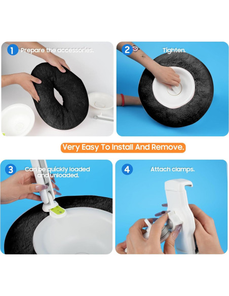 Soporte de Almohada Debtrop para Tablet y Snacks - Negro