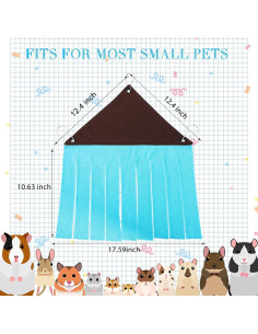 Escondite para Cobayas Shappy 2 Pcs Hamaca Triangular 44.5 cm 2