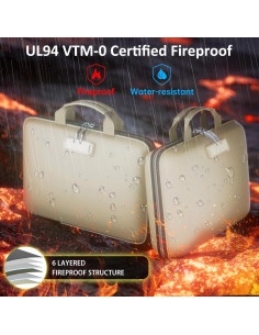 Organizador de Archivos a Prueba de Fuego Tamfile Beige 13 Bolsillos 2