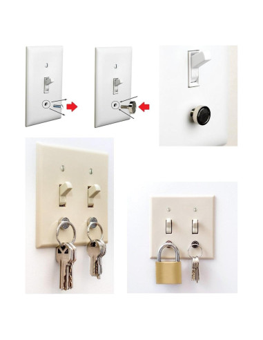 Imán de Empuje Magnético UbiGear 4 Pcs 1.27 cm