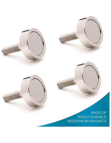 Imán de Empuje Magnético UbiGear 4 Pcs 1.27 cm